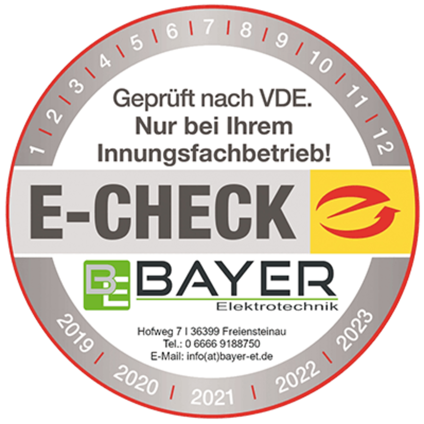 Elektro-Check bei Bayer Elektrotechnik in Freiensteinau